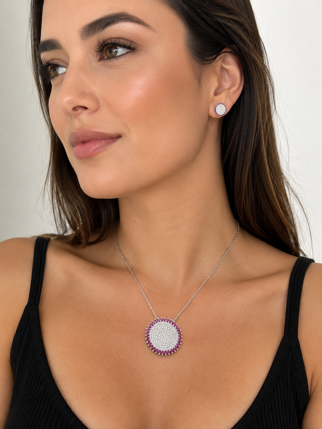 Collar cristal pavés Auco