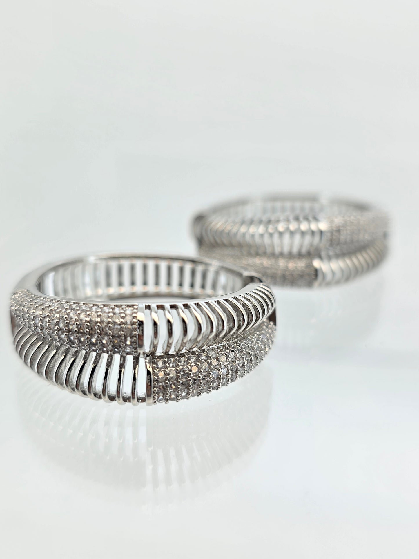 Argollas cristal pavés Roxett
