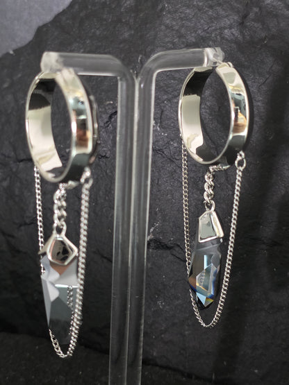 Aros Broken cristal Swarovski