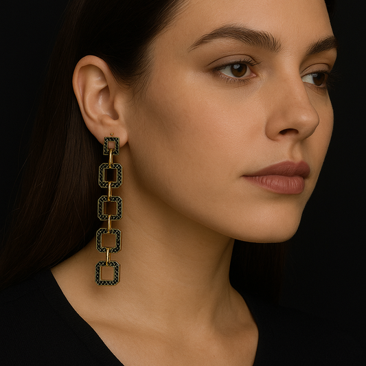 Aros cristal pavés Martina