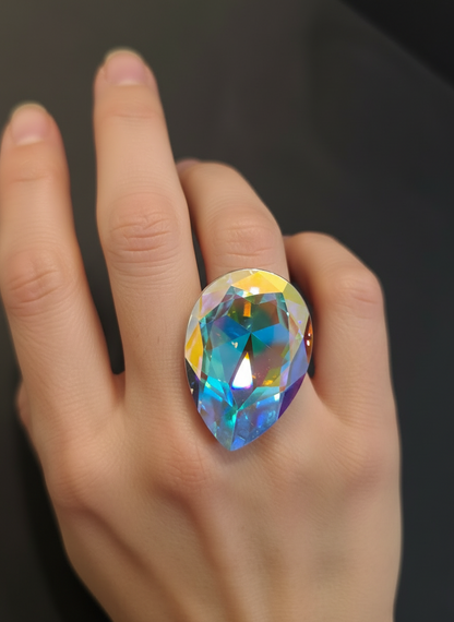 Anillo Gota cristal Swarovski