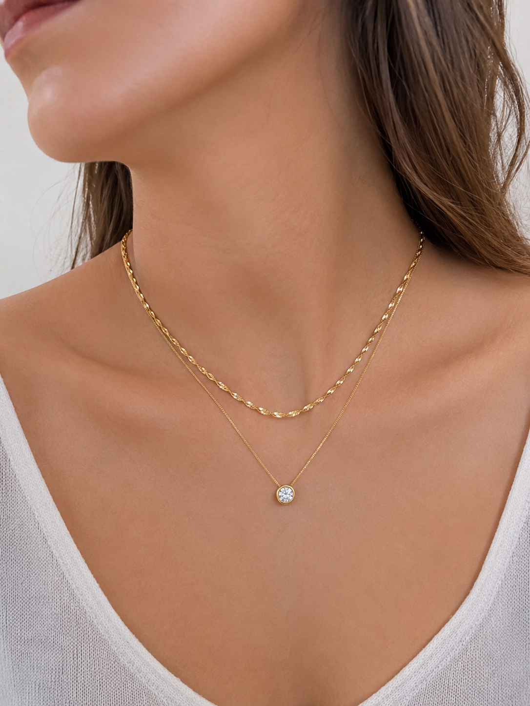 Collar cristal pavés
