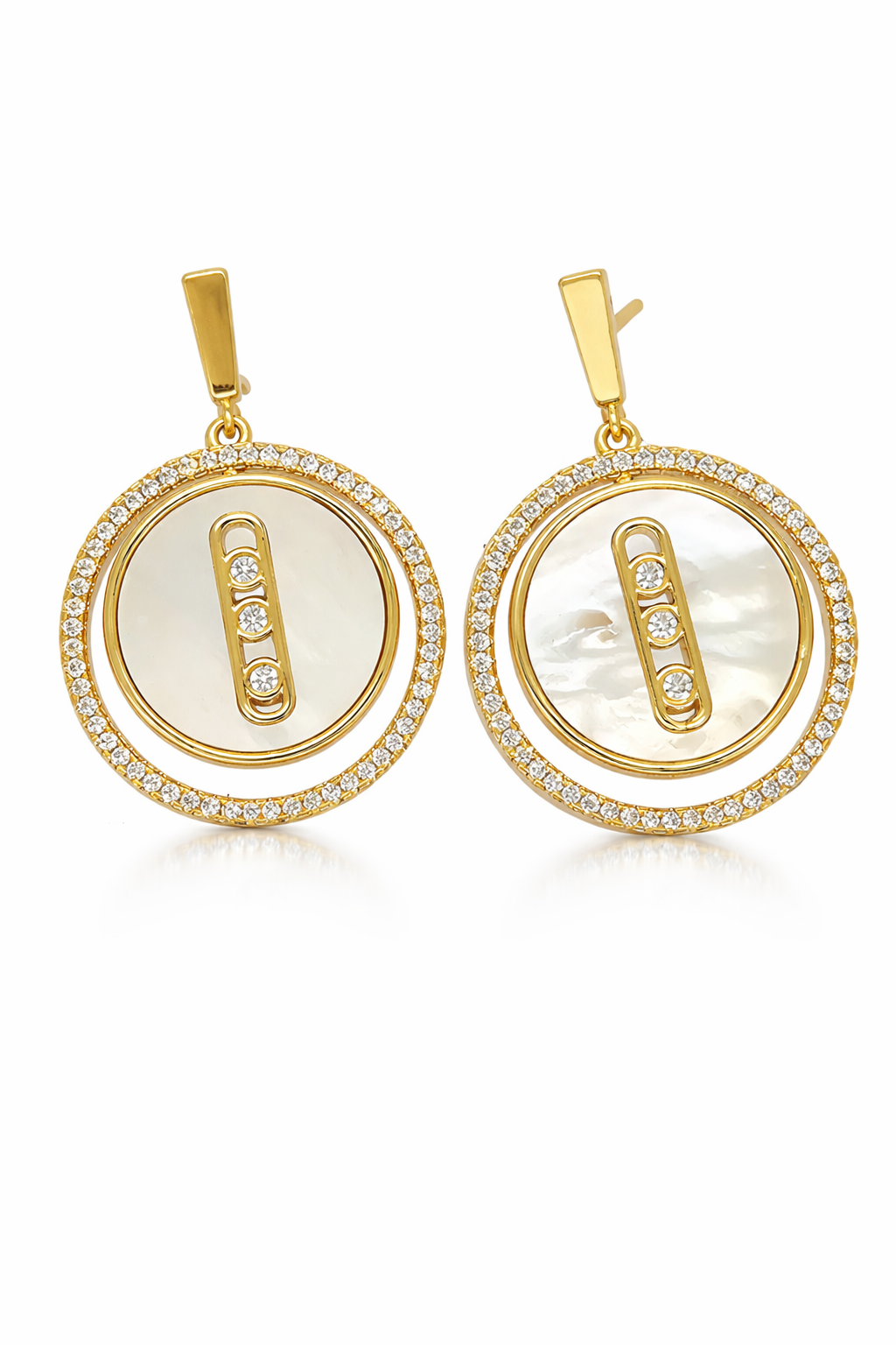 Aros cristal Malaquita