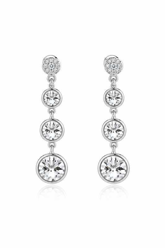 Aros cristal Swarovski Lia