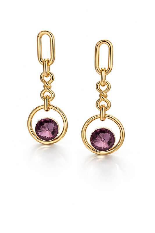 Aros cristal Swarovski Amelia