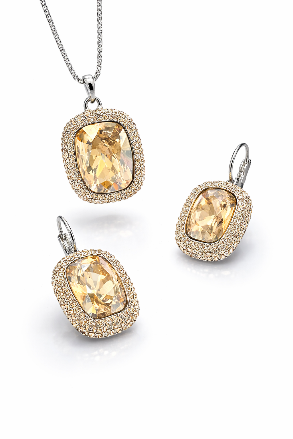 Conjunto Swarovski Tranzanite