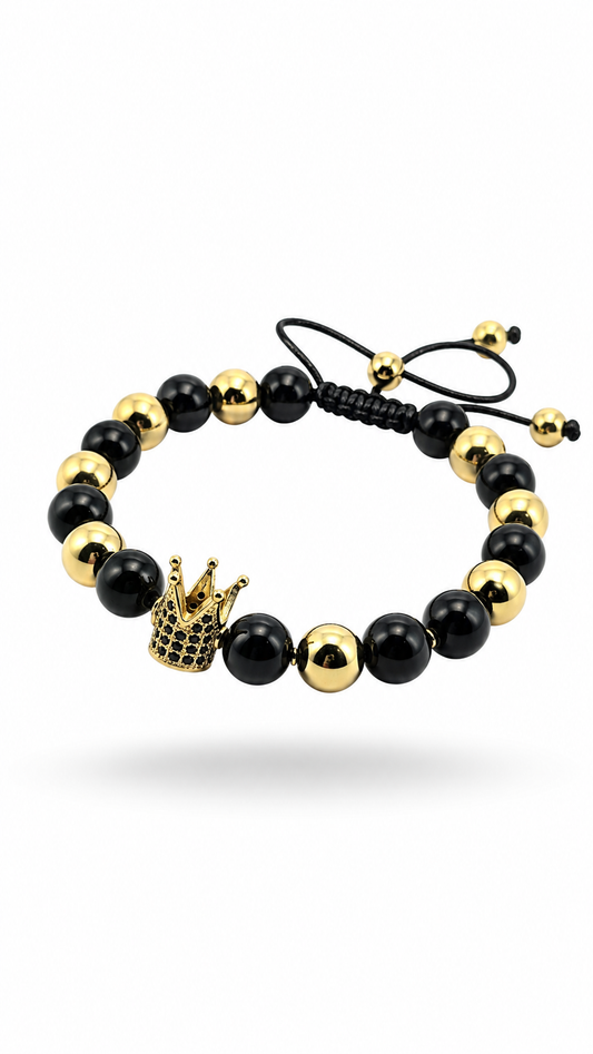 Pulsera varón crown Black