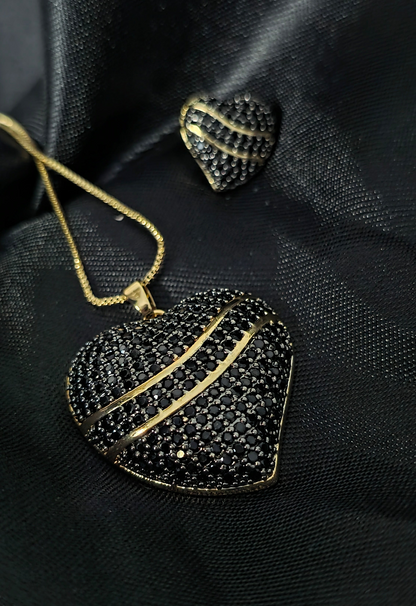 Conjunto Aura Corazón Noir