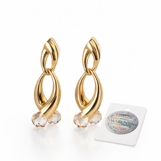 Aros cristal Swarovski Atenea