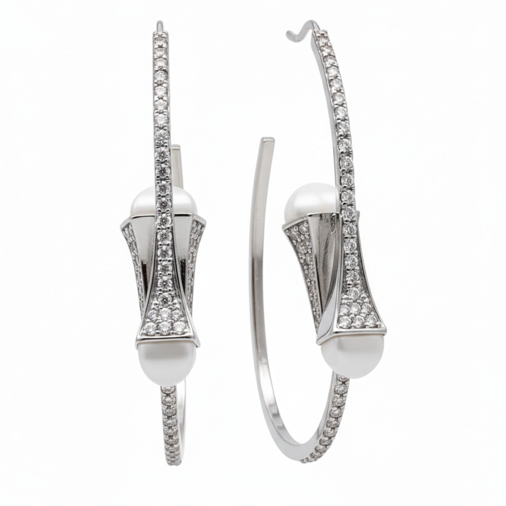 Aros cristal pavés Selena