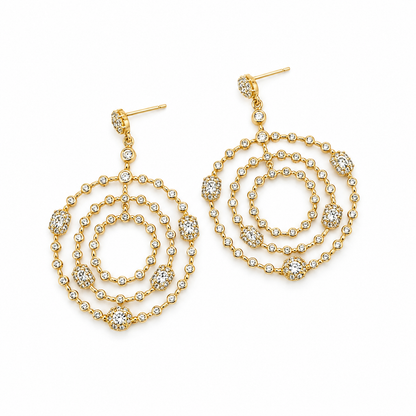Conjunto cristal pavés luna