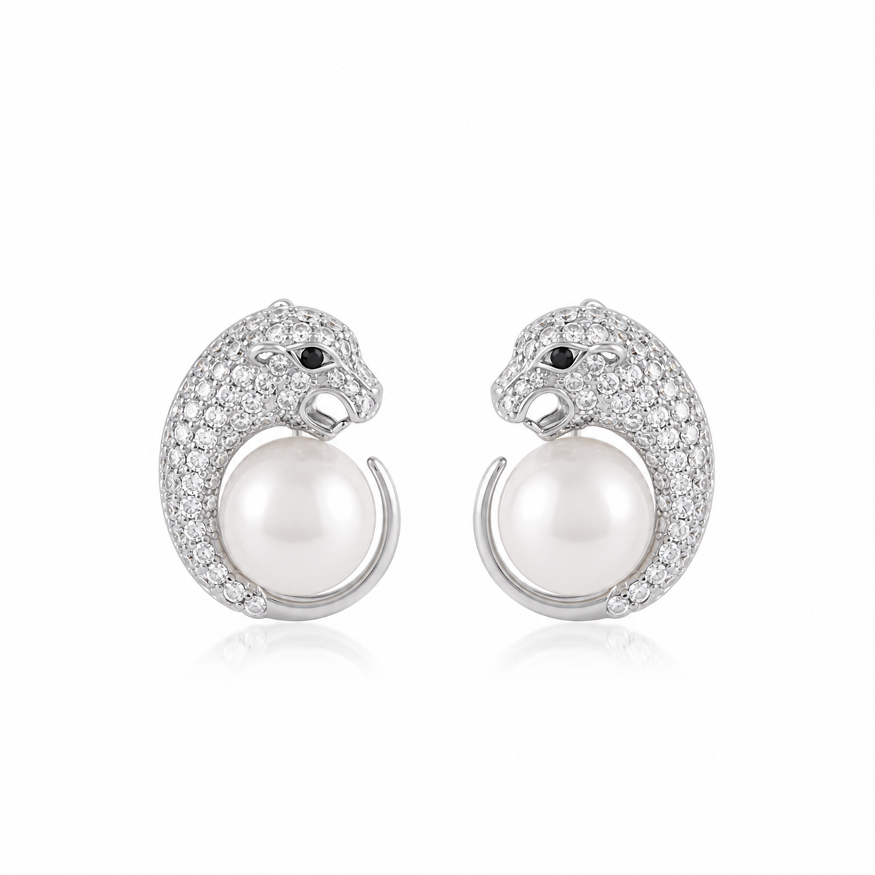 Aros Plata Pantera
