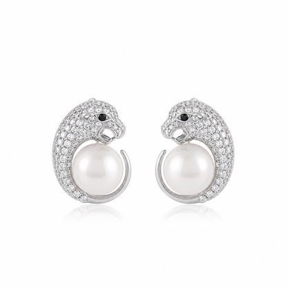 Aros Plata Pantera