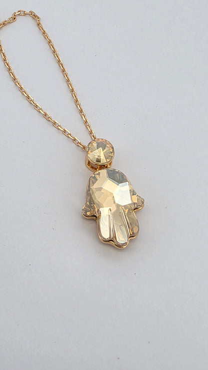 Collar Swarovski mano de fatima