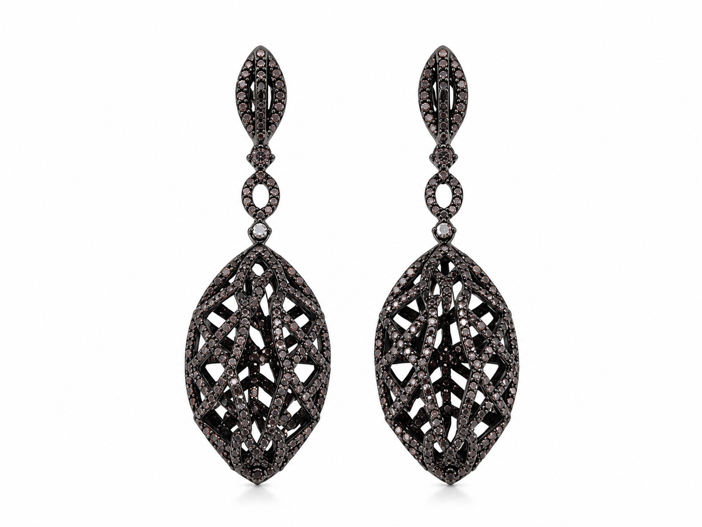 Aros plata turka cristal pavés  Evano