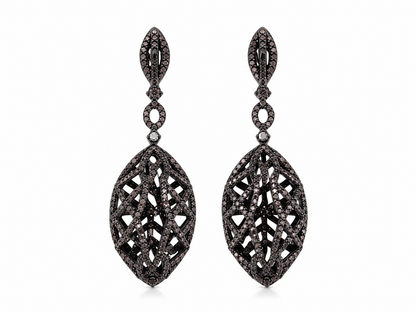 Aros plata turka cristal pavés  Evano
