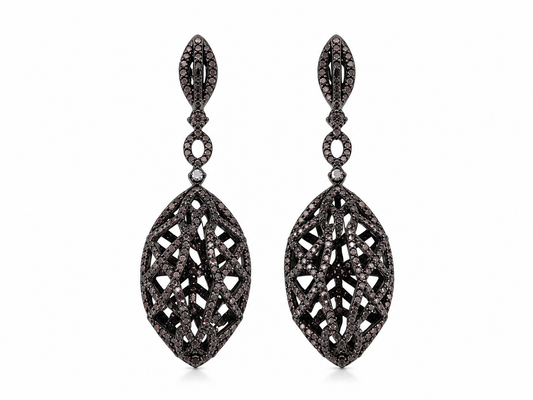 Aros plata turca cristal pavés  Evano