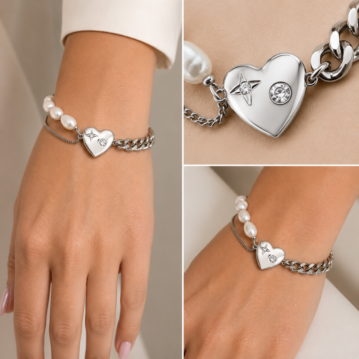 Pulsera cristal pavés Cora