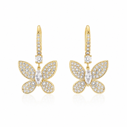 Aros de plata Cristal pavés