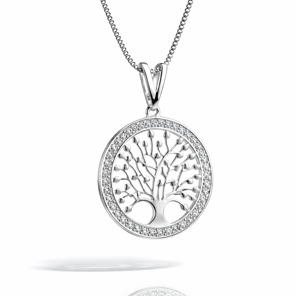 Collar baño de plata Aura Raíz vital