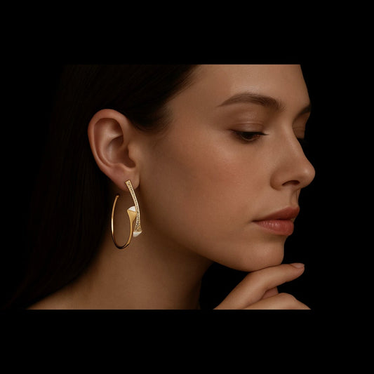 Aros cristal pavés Selena