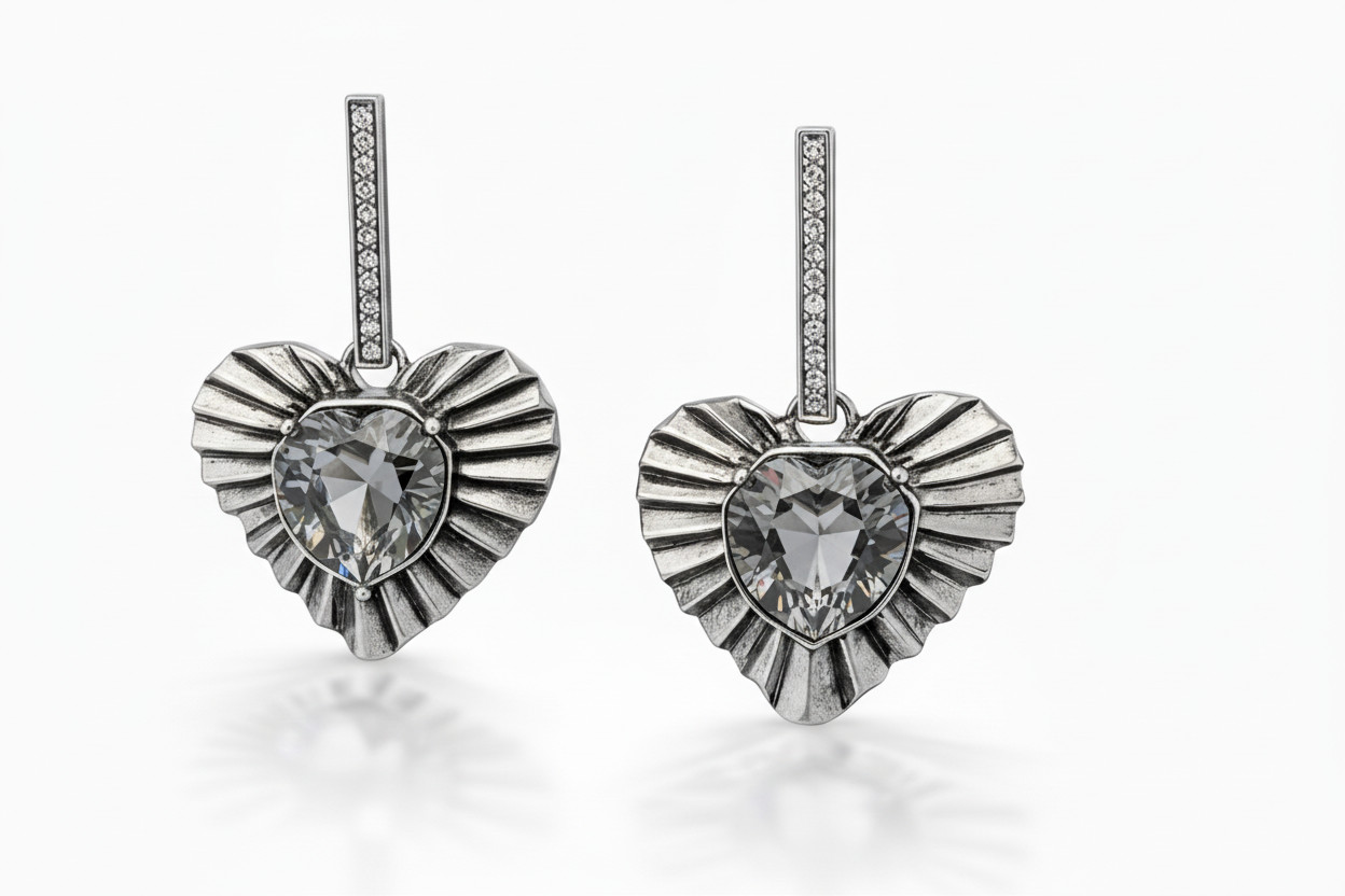 Aros love eterno cristal Swarovski