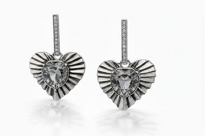 Aros love eterno cristal Swarovski