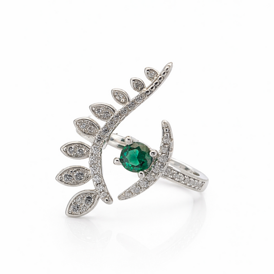 Anillo  cristal pavés ojo turco