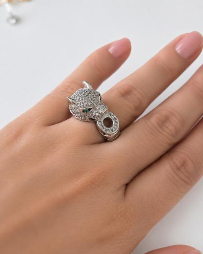 Anillo cristal pavés Pantera