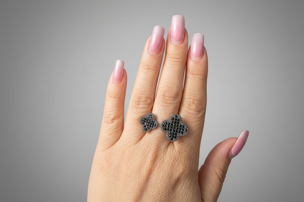 Anillo cristal pavés adaptable Paulina