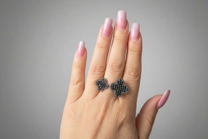 Anillo cristal pavés adaptable Paulina