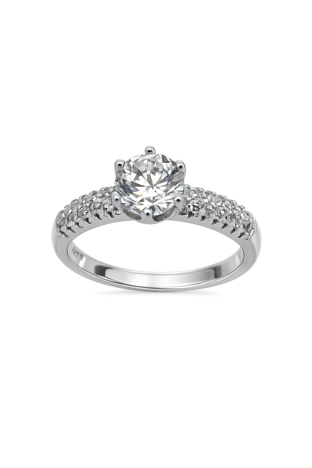 Anillo plata Queen  zirconia