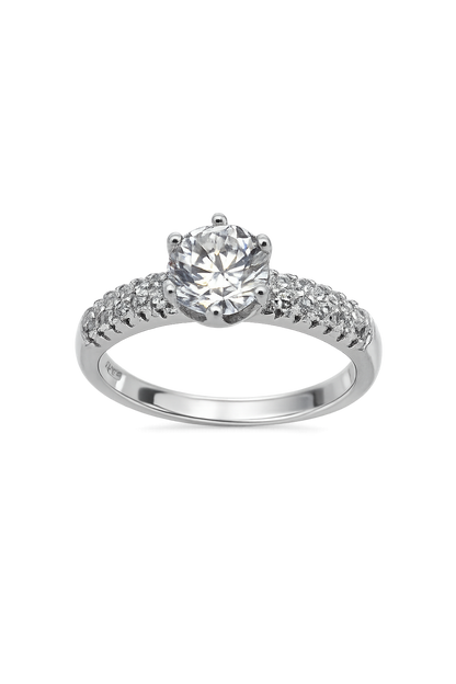 Anillo plata Queen  zirconia