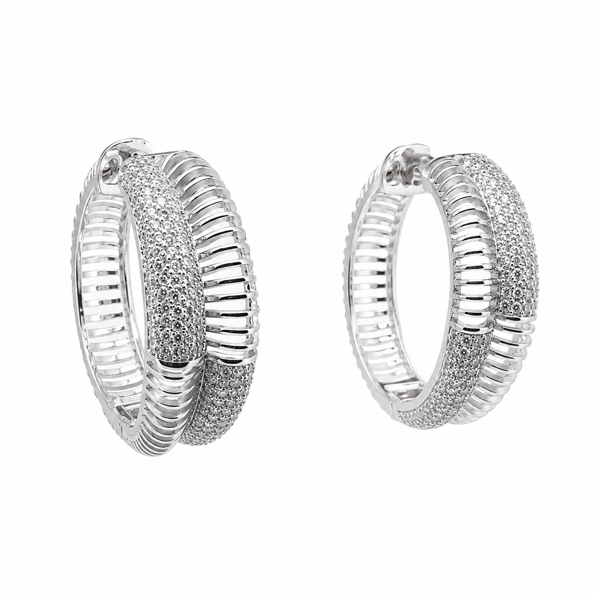 Argollas cristal pavés Roxett