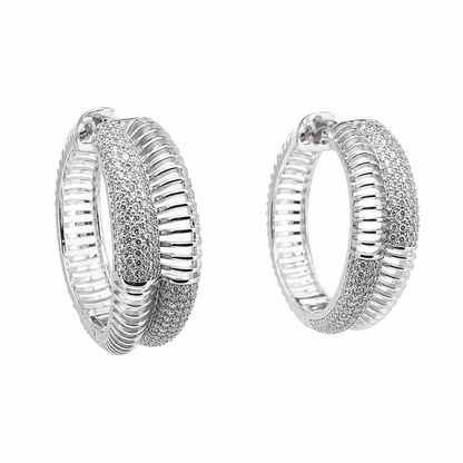 Argollas cristal pavés Roxett