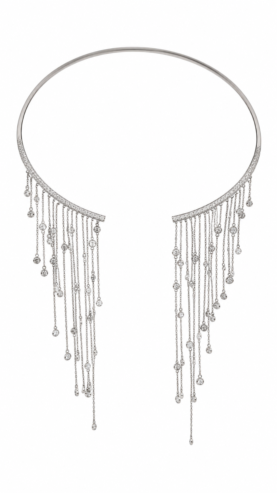 Collar cristal pavés cascada Linux