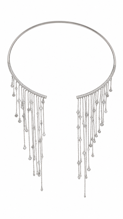 Collar cristal pavés cascada Linux