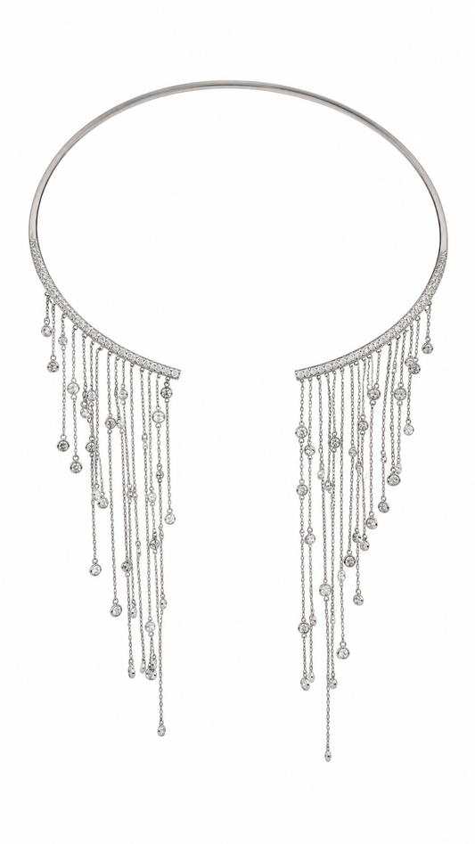 Collar cristal pavés cascada Linux