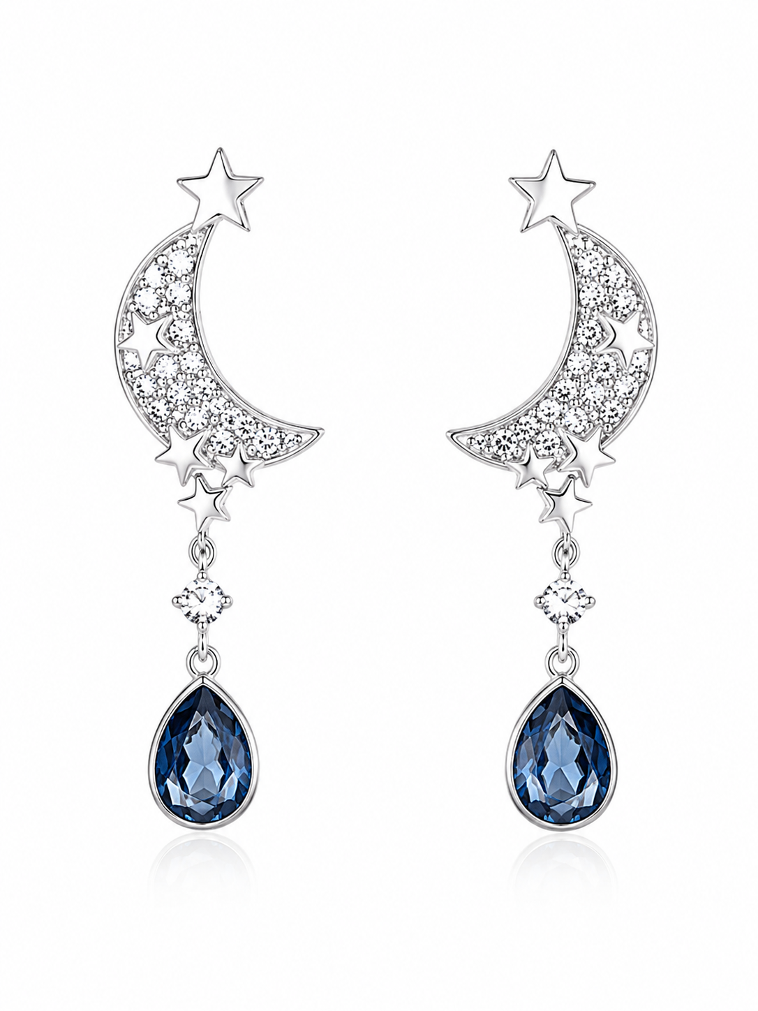 Aros cristal Swarovski lunar