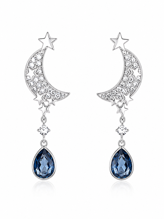 Aros cristal Swarovski lunar