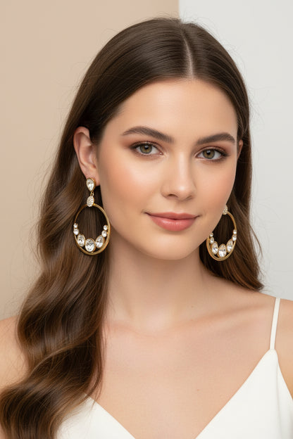 Aros cristal Swarovski lumaria