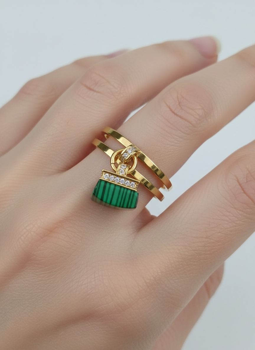 Anillo Malaquita B