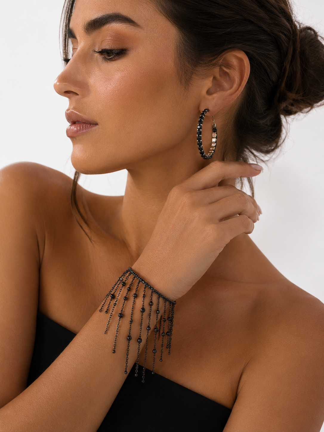 Pulsera cristal pavés Black