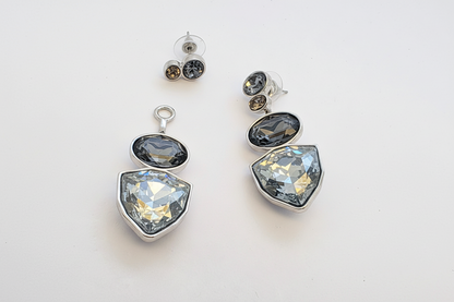Aros  fabiana cristal Swarovski línea privada PL