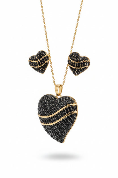 Conjunto Aura Corazón Noir