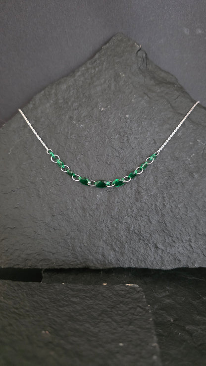 Colgante Plata Esmeralda Lám