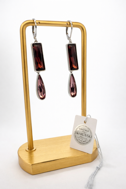 Aros Géminis cristal Swarovski línea privada PL