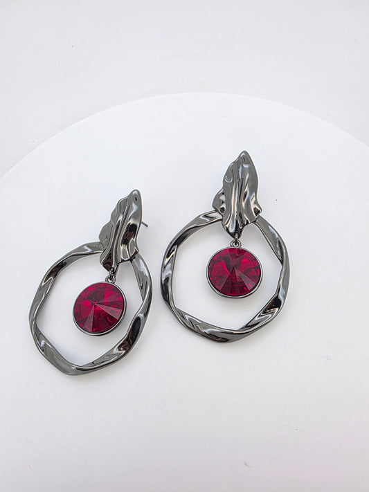 Aros de Cristal Swarovski Afrodita