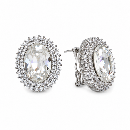 Aros cristal Swarovski clip
