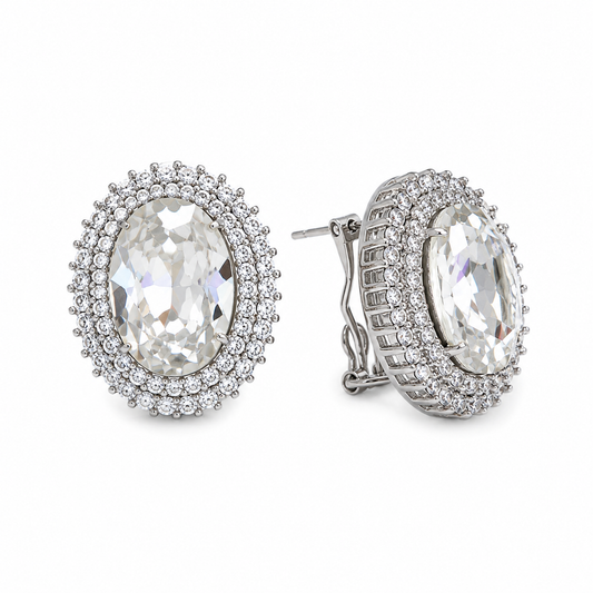 Aros cristal Swarovski clip